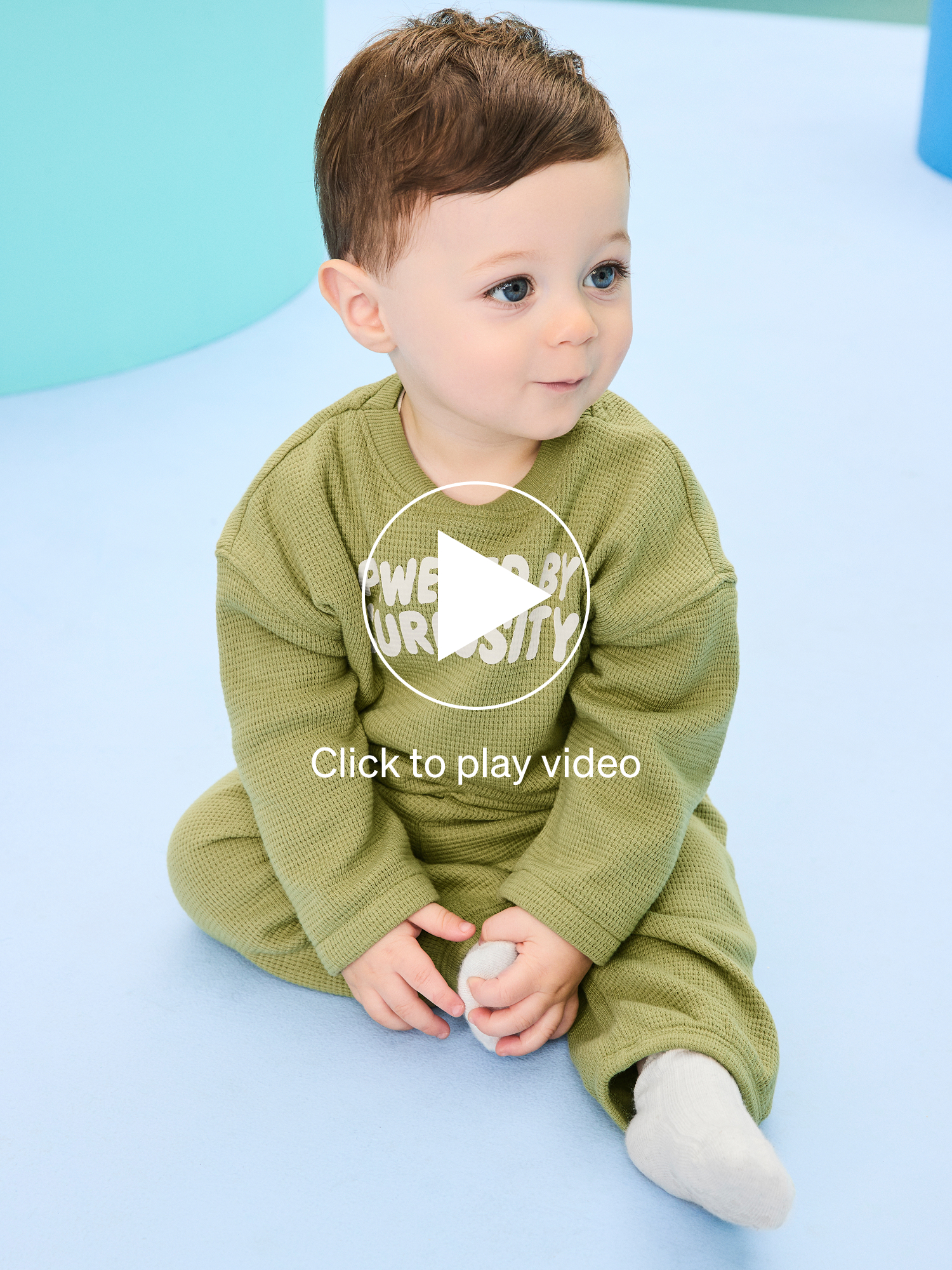 thumbnail video image 2 of Garanimals Baby & Toddler Boy Outfit Set, Waffle Knit Thermal, Sizes 0-6T, 2 of 11