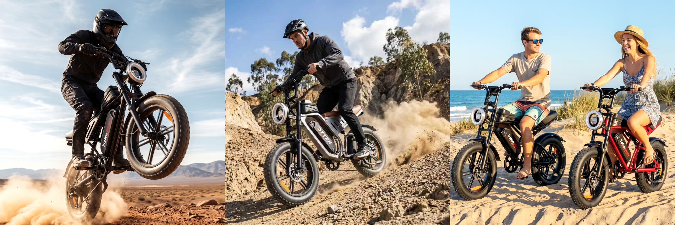 thumbnail video image 2 of TakeMov Electric Bike for Adults, 750W Motor, 48V/25Ah, 80 Miles, 20"x4" Fat Tire Off-Road Ebike, 7-Speed, E Mountain Bike, NFC Unlock, UL2849, 2 of 11