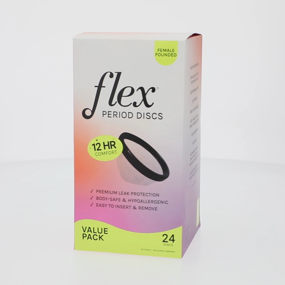 Flex Period Discs, One-Time-Use Menstrual Discs, Body-Safe & Non