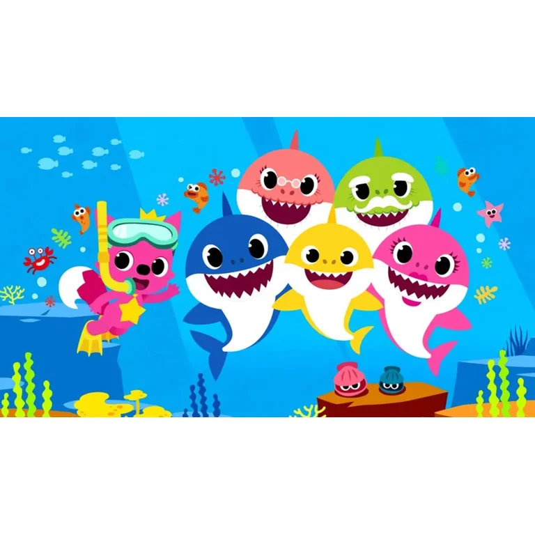 Baby Shark Mommy Shark Hopper Plush Toy - Inflatable Ride On