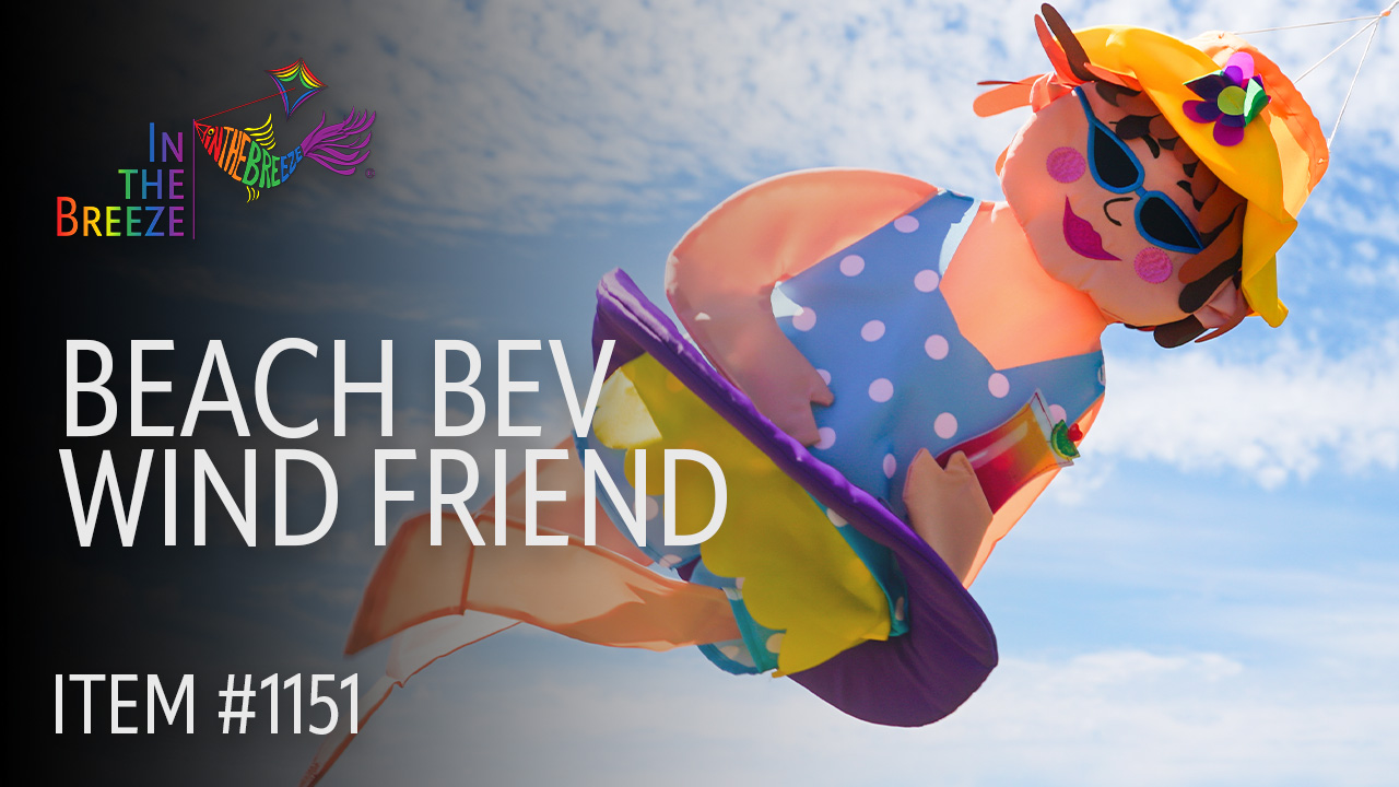 thumbnail video image 2 of In the Breeze 1151 — Beach Bev Wind Friend 3D Windsock - Outdoor Hanging Decoration, 2 of 6