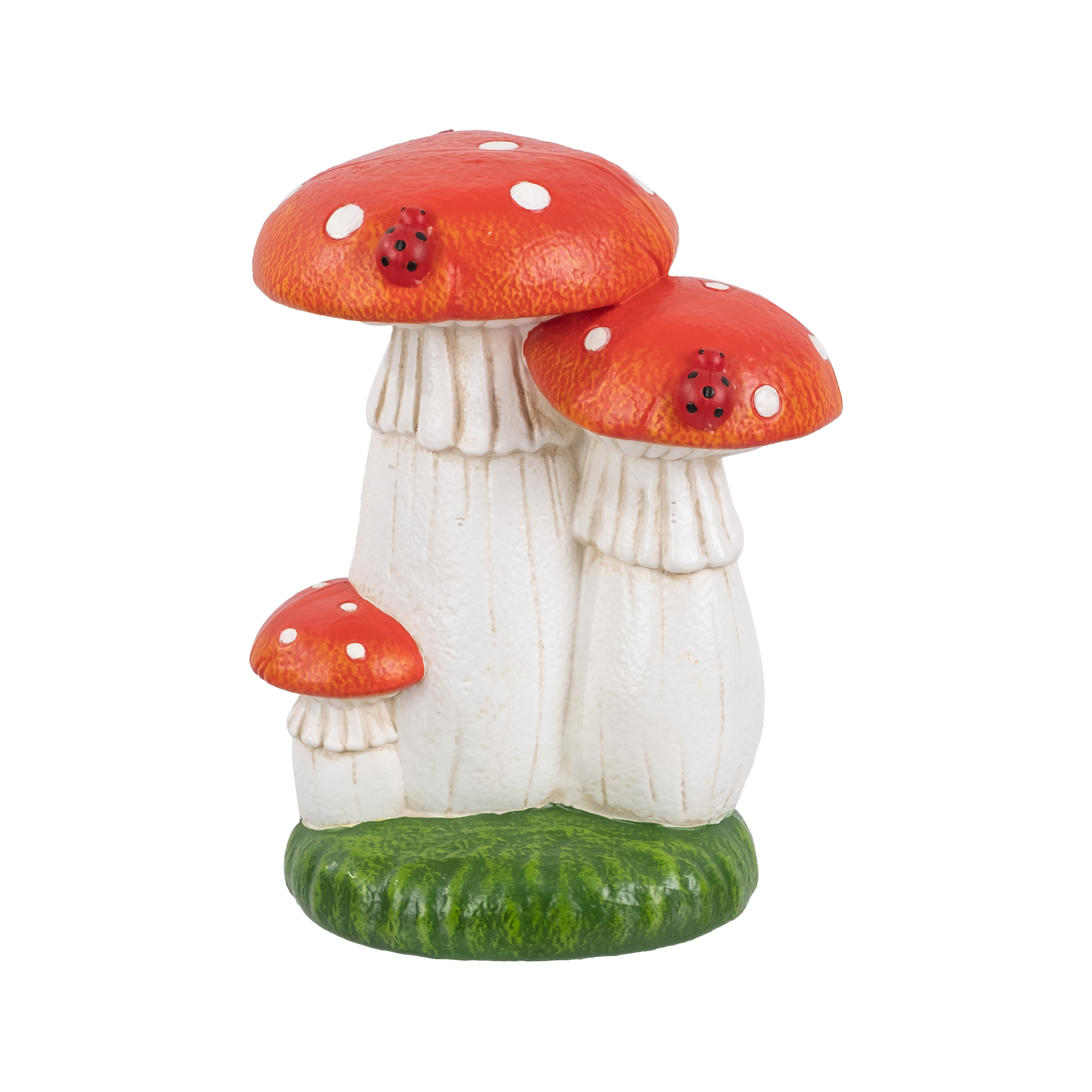 Mainstays Solar Three Mushrooms Outdoor Garden Statue with LED