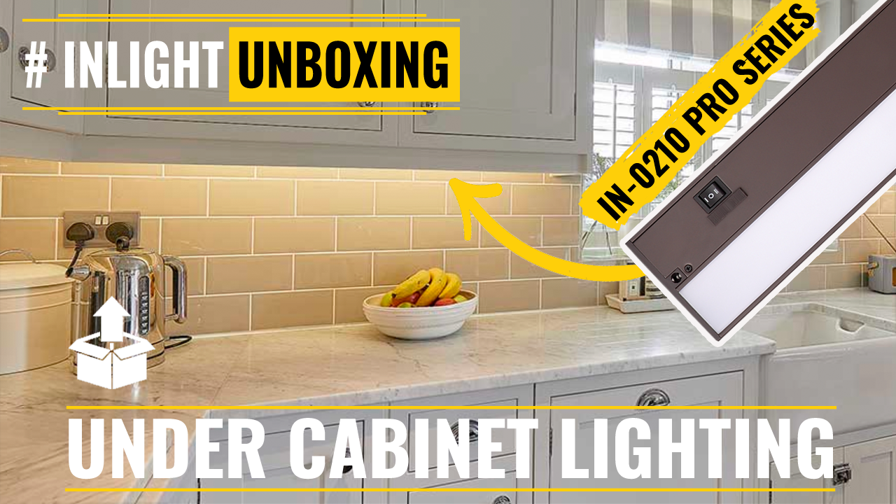 thumbnail video image 2 of Inlight 12-inch LED Under Cabinet Lighting, Hardwired or Plugged-in, Selectable 2700K/3000K/4000K, Bronze Finished, IN-0210-1-BZ, 2 of 10
