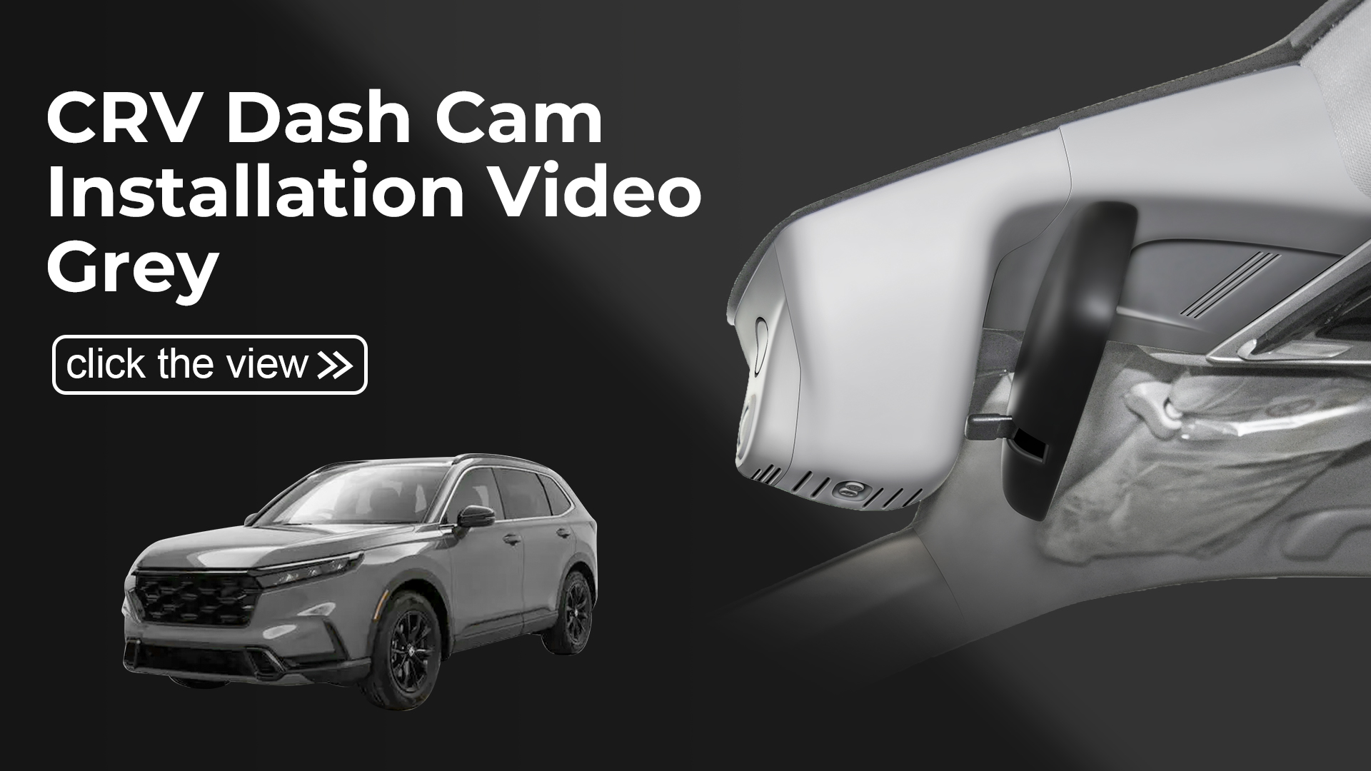 thumbnail video image 2 of Mangoal 4K Dash Cam Starvis Sensor Custom Fit for Honda Gen6 CR-V & CR-V Hybrid 2023-2026(Gray), Integrated OEM Look, UHD 2160P Video, WiFi & App, GPS, 64GB Card, 2 of 10