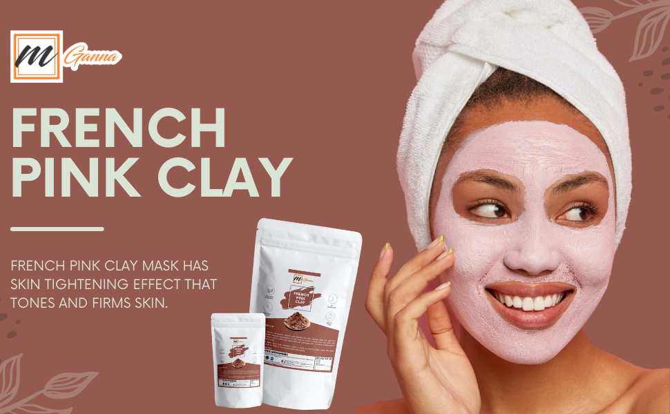 thumbnail video image 2 of mGanna French Pink Clay Powder | Rose Clay 0.5 lbs / 227 Gms, 2 of 3