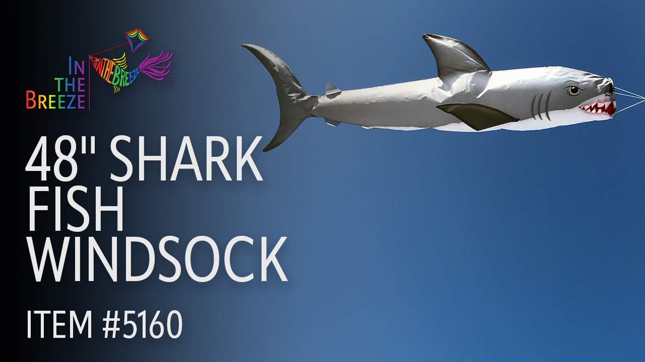 In the Breeze 5160 — Shark 48-Inch Fish Windsock — Realistic Shark ...