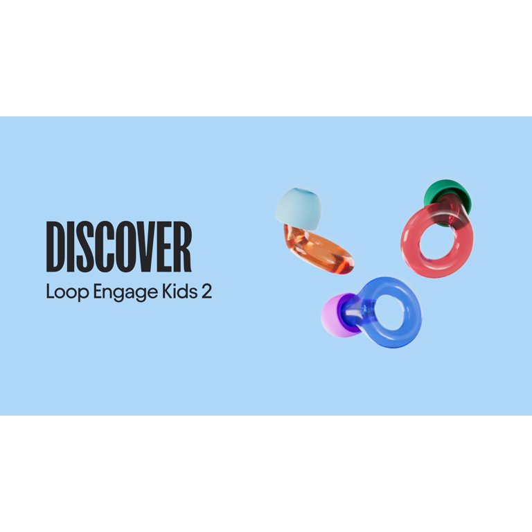 Loop Engage Kids Ear Plugs (6-12yrs) – Reusable Everyday Noise