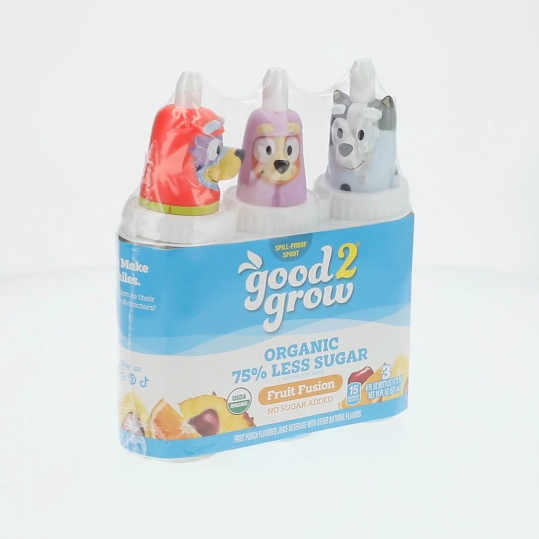 good2grow 6oz Organic Low Sugar Fruit Fusion Juice 3 Pack