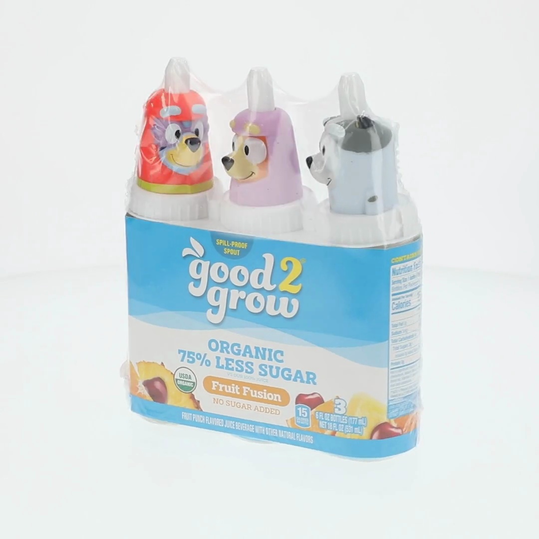 good2grow 6oz Organic Low Sugar Fruit Fusion Juice 3 Pack