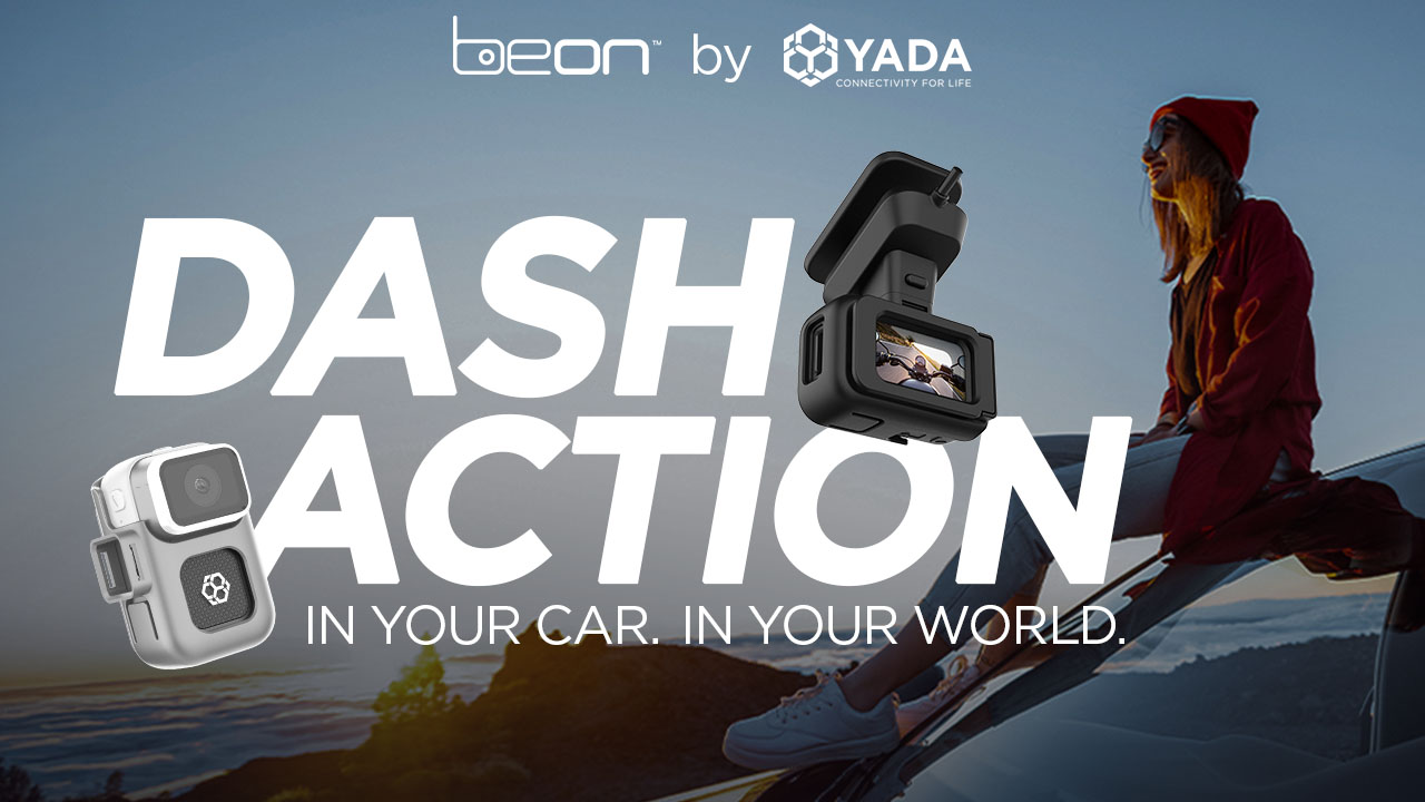 thumbnail video image 2 of YADA BEON Dash Cam Body Cam 2-in-1, 1080p Day or Night, Front Interior Body Cam Triple Use, App Compatible Wireless Video Access - Black, BEONBK, 2 of 14