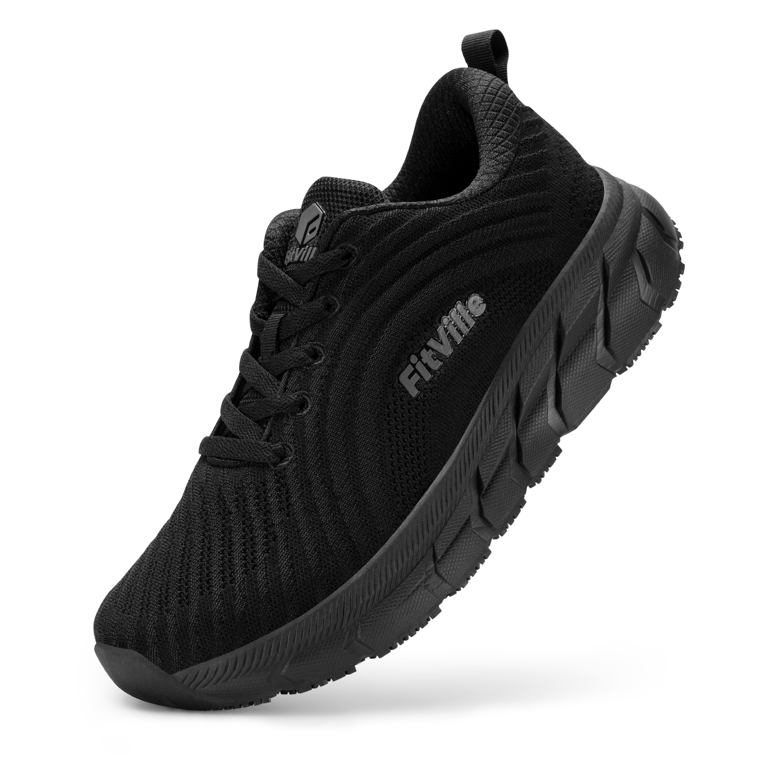 thumbnail video image 2 of FitVille Extra Wide Mens Running Shoes Cushioned Breathable Sneakers for Men with Arch Support, 2 of 7