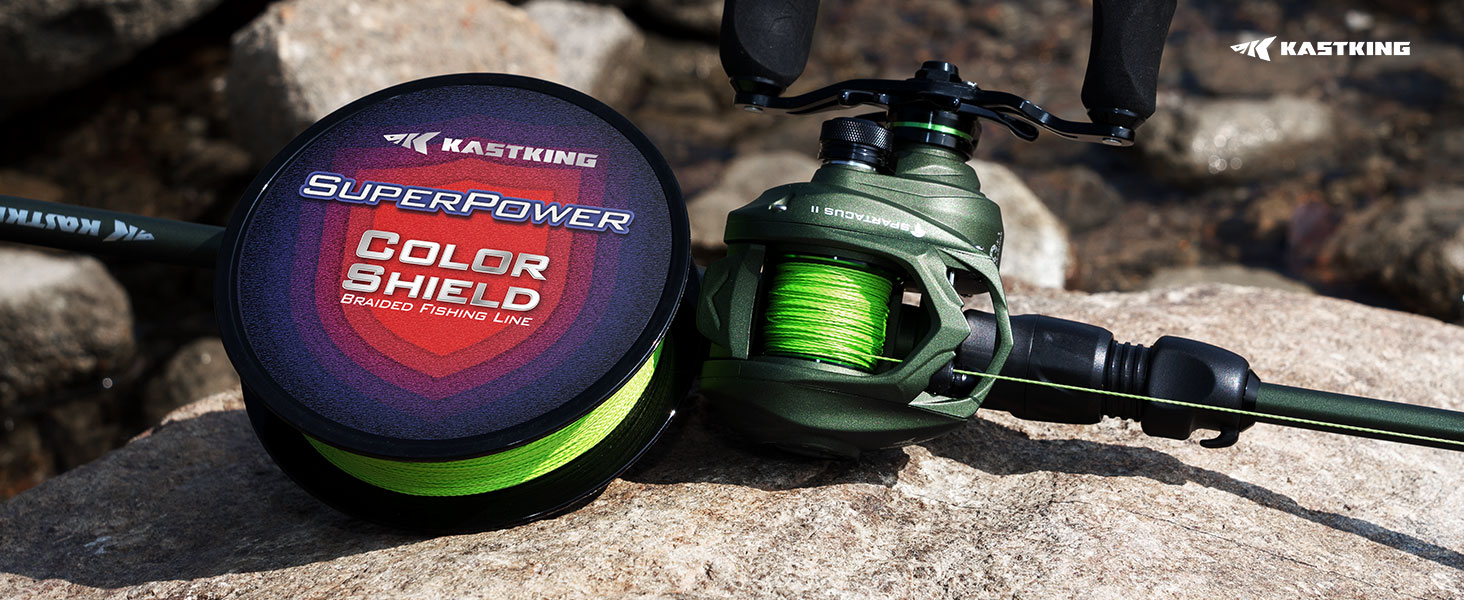 thumbnail video image 2 of KastKing Left Baitcasting Fishing Reel 6oz 17.6 LB Carbon Fiber Drag 7.2:1-Green, 2 of 15