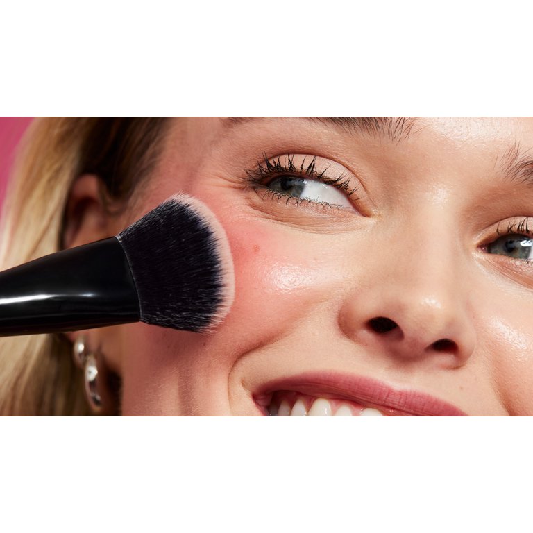 e.l.f. Sheer For It Blush Tint, Buildable Stain For Lips + Cheeks, Left On Red, 0.22 fl oz