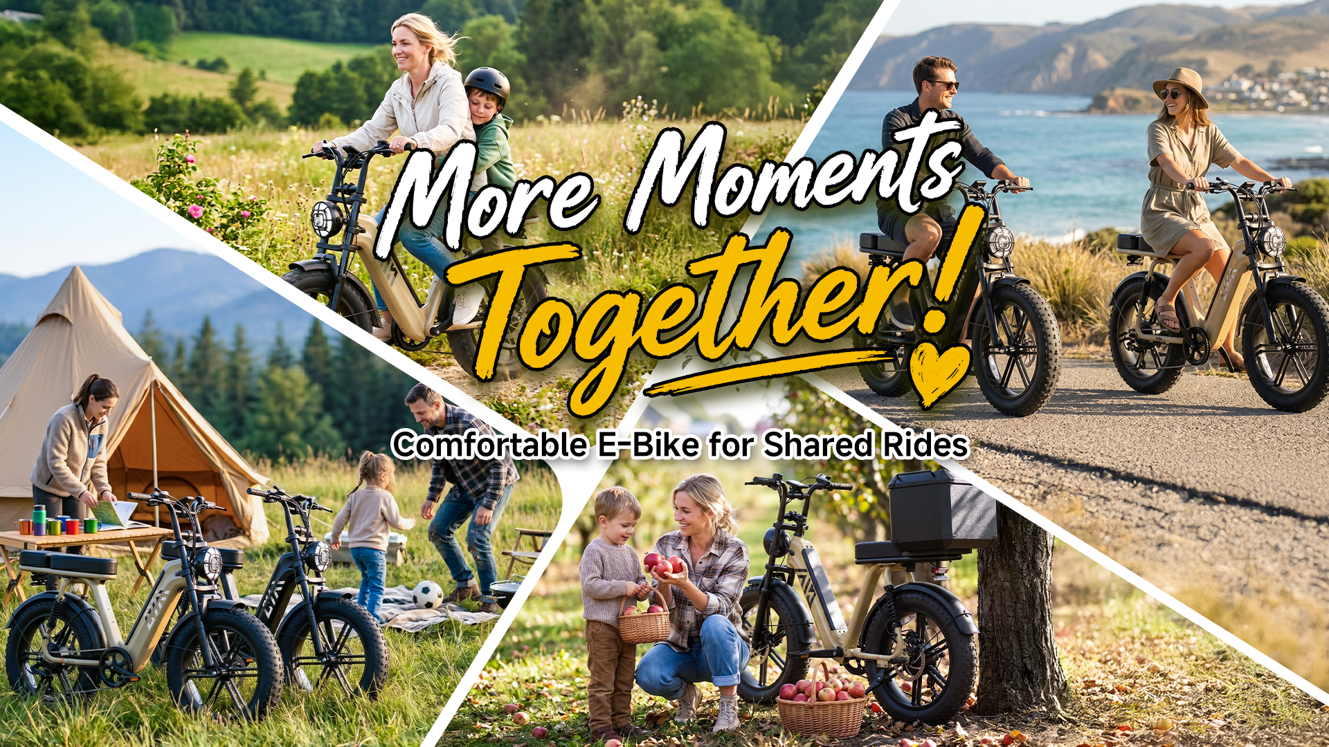 thumbnail video image 2 of TST Electric Bike for Women, 750W Peak 1500W Motor, 48V15AH Battery, 20" x 4" Fat Tire, Hydraulic Disc Brakes, Tested to UL 2849 Standard by SGS, 2 of 9