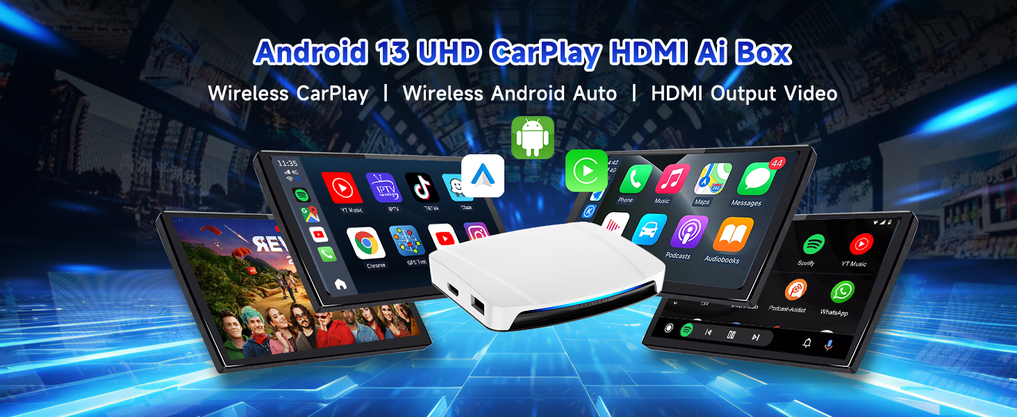CarlinKit CarPlay TV Box YouTube Netflix Streaming for Car