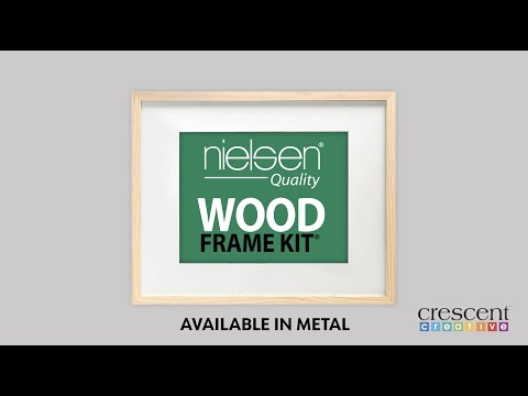 thumbnail video image 2 of Nielsen Bainbridge 30" Ayous Sectional Frame Kit, Real Wood Picture Hanging Hardware with Flat Face, Natural Finish, Easy Assembly, Sturdy & Timeless, 2 of 6