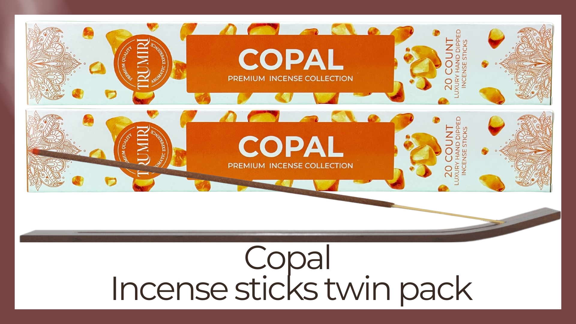 thumbnail video image 2 of Trumiri Incense Sticks - Total 40 Copal Insence-Sticks - Dual Pack of 20 Insenses - Insents - Incents - Inscense - Incence - Incienso - All Natural Incense Sticks, 2 of 10