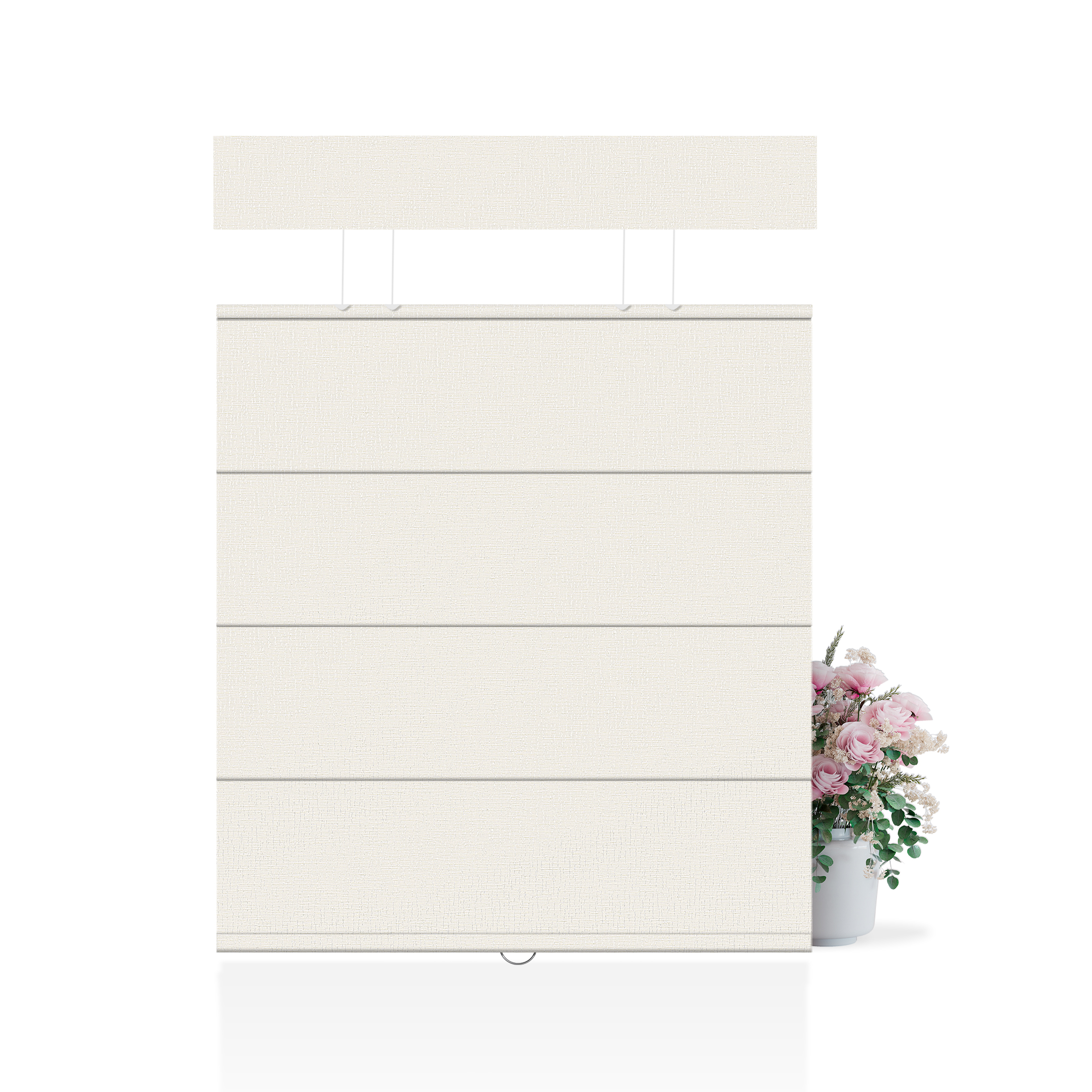 thumbnail video image 2 of ZimJAHO No Drill Roman Shades – Top Down Bottom Up, Cordless Blackout Blinds for Bedroom, UV Blocking, Easy Install, White, 30.5"Wx48"H, 2 of 11