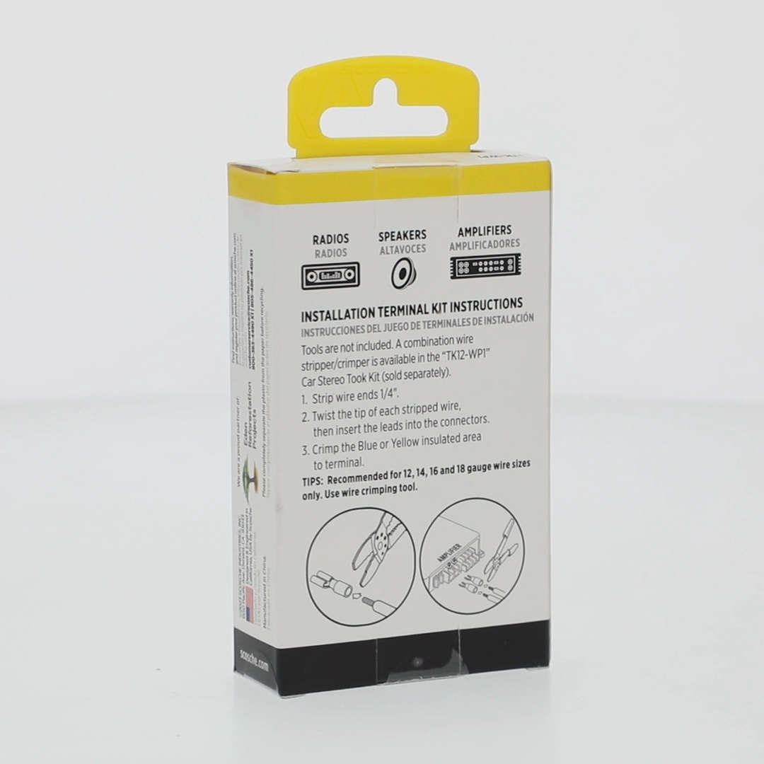 Scosche Insulated 76-Piece Wire Terminal Connector Kit for 12-18