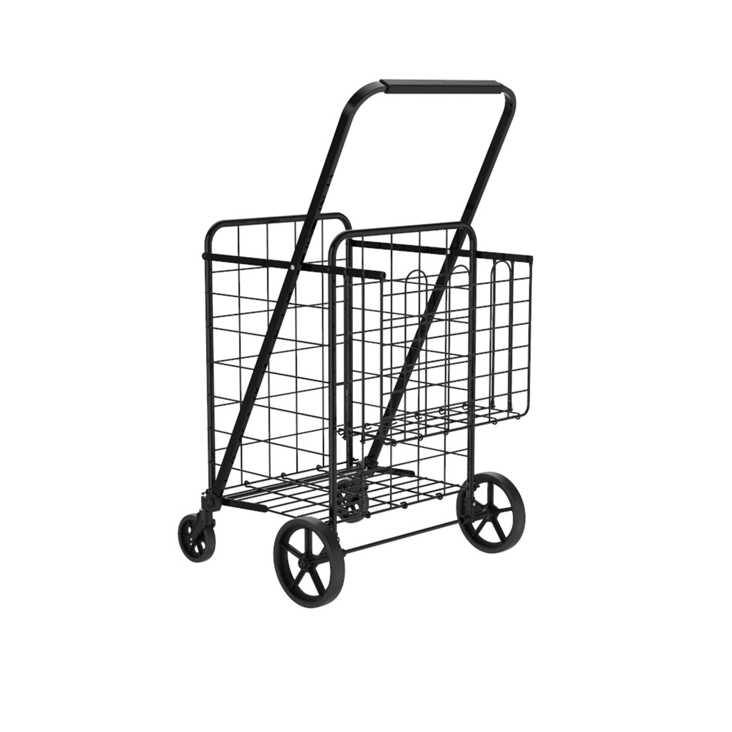  Bigougem Transparent Design Rolling Cart Versatile