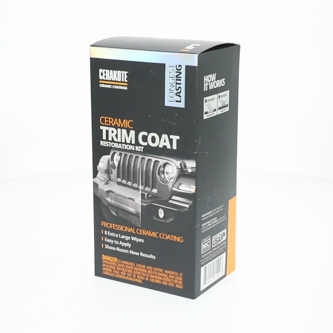 2 pack) Cerakote Ceramic Trim Coat Restoration Kit, Faded Plastic