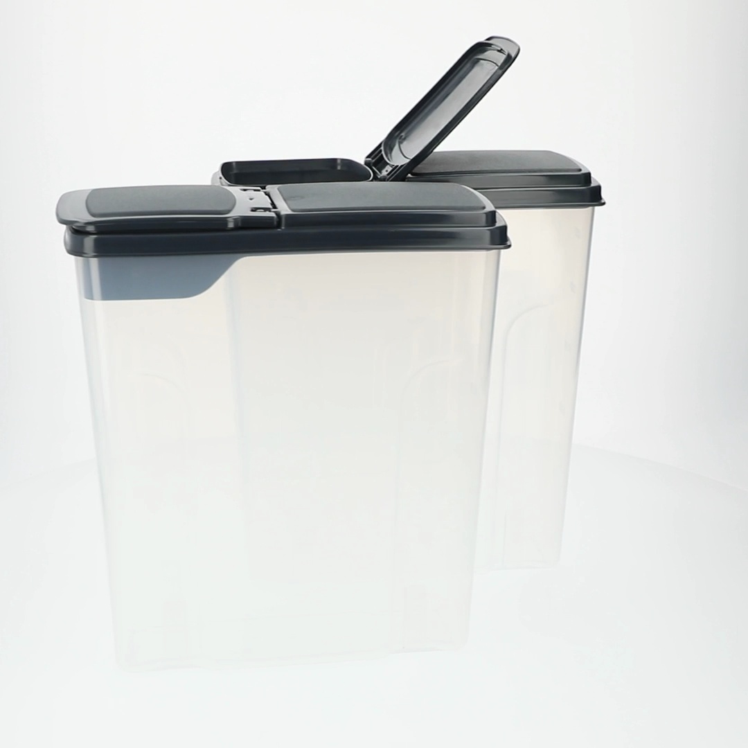6 pack) Mainstays 2-Pack Plastic Cereal Keeper Storage Containers