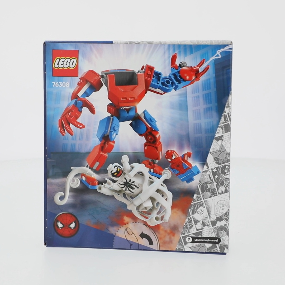 LEGO Spider-Man Mech vs Anti-Venom Building Toy Set for Kids Ages