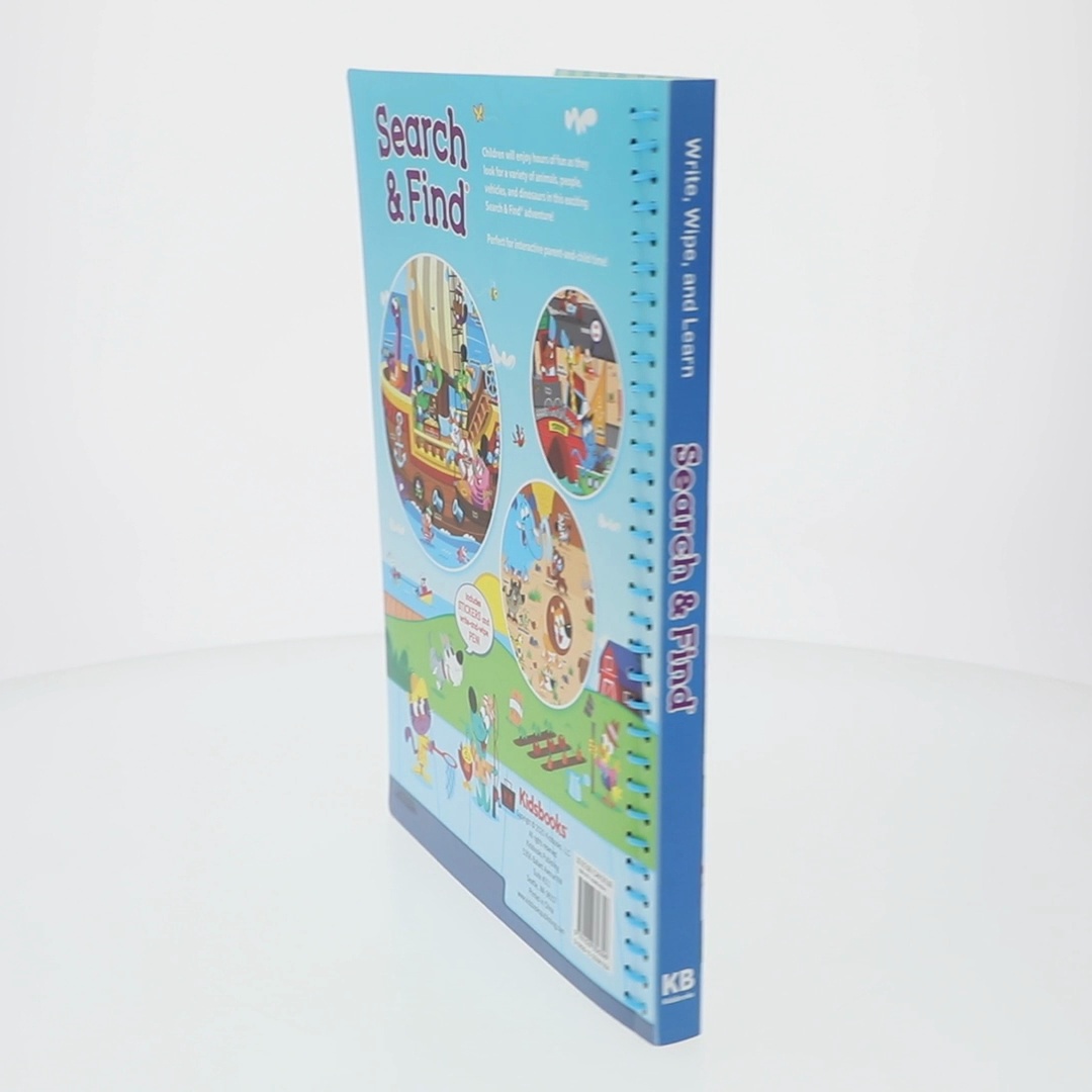 Allen Kidsbooks Selfe Kids Search and Find Write Wipe Learn Spiral