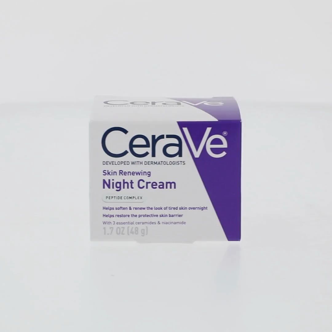 CeraVe Night Face Cream with Peptide Complex Hyaluronic Acid