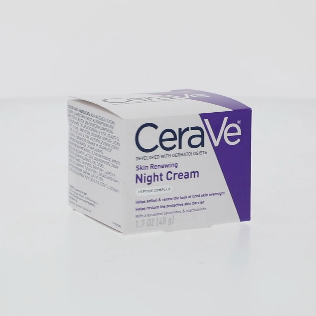 CeraVe Night Face Cream with Peptide Complex Hyaluronic Acid