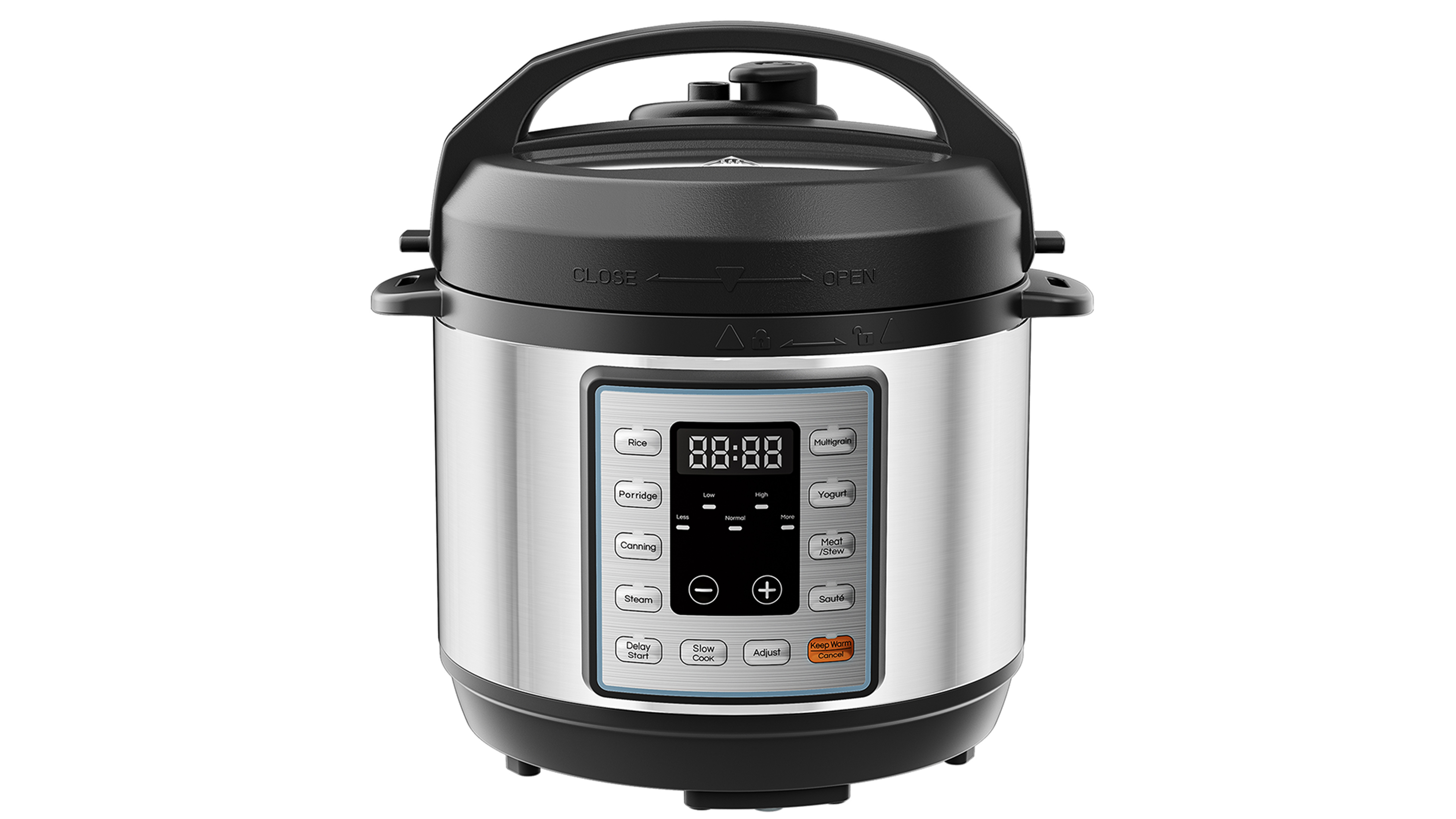 thumbnail video image 2 of edx 3 Quart Electric Pressure Cooker,Multi-Function Features Stainless Steel Pot with 8 Functional Modes & Programmable Timer, Silver, 2 of 10