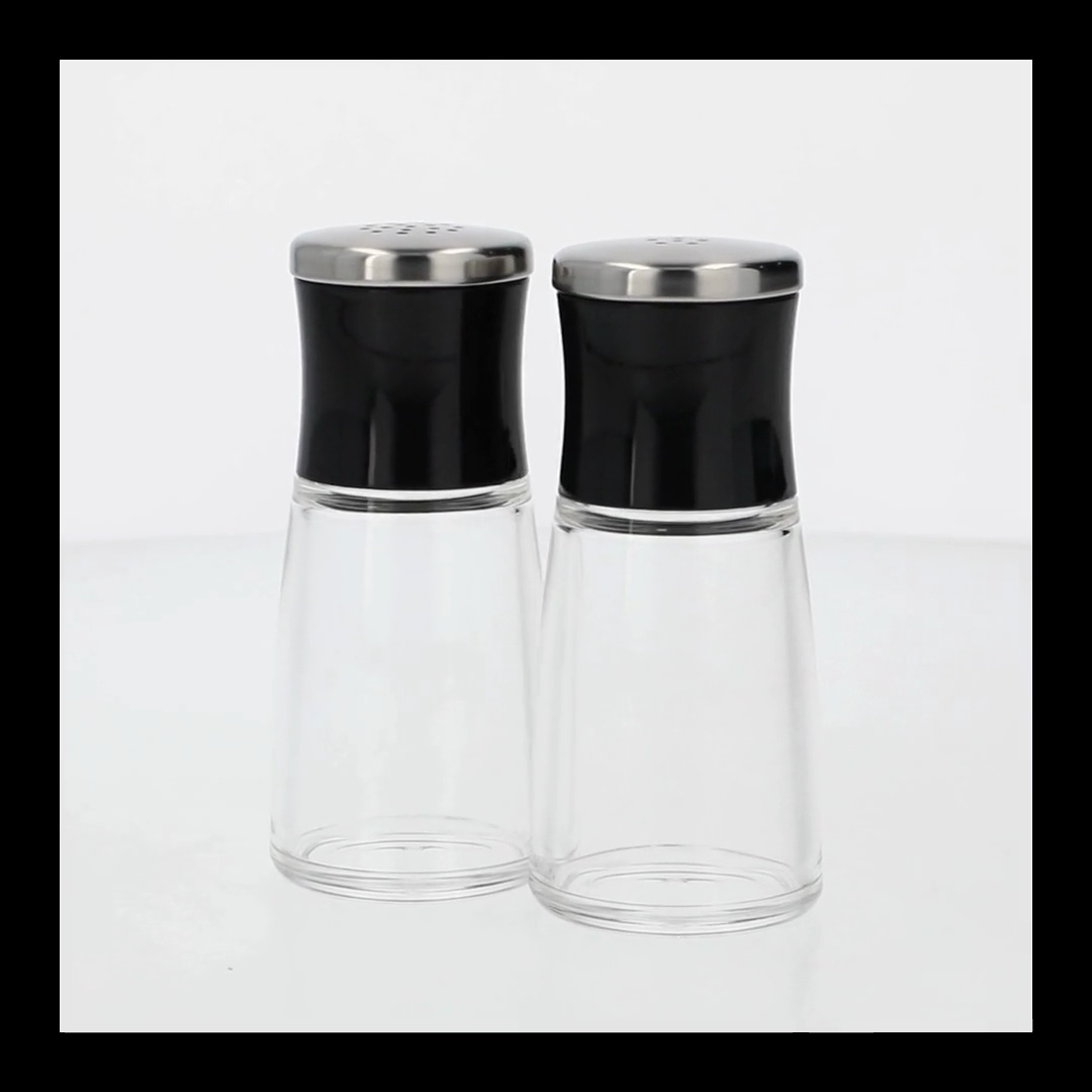 OXO Soft Works Salt and Pepper Shaker Set, Black - Walmart.com