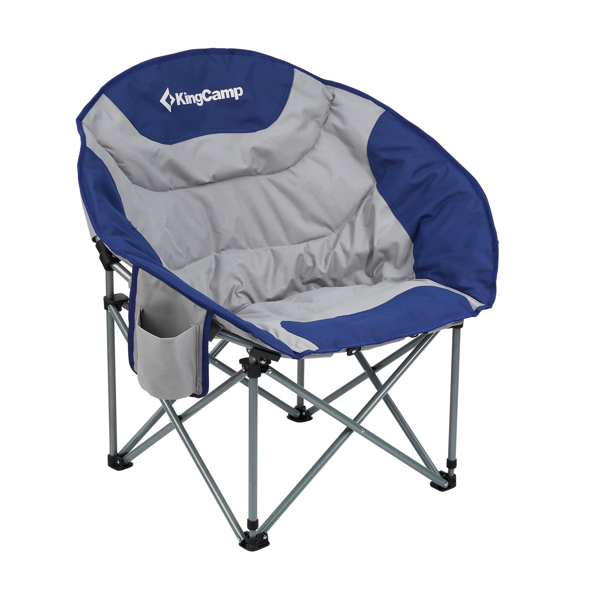 販売店 KingCamp Pack Camping Chair Oversized Padded Moon Round Saucer Chairs  Folding with Cup Holder，Storage Bag，Carry Bag for Camping， Hikin 