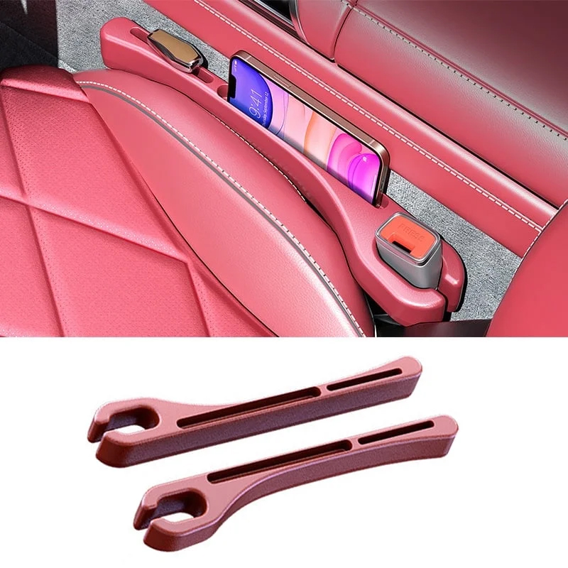 thumbnail video image 2 of 2PCS Car Seat Gap Filler Organizer, Car Seat Gap Organizer to Block Falling of Essential Items, Car Side Seat Gap Filler for Car, Universal Car Gap Filler for Cars, SUVs & Trucks - RED, 2 of 11