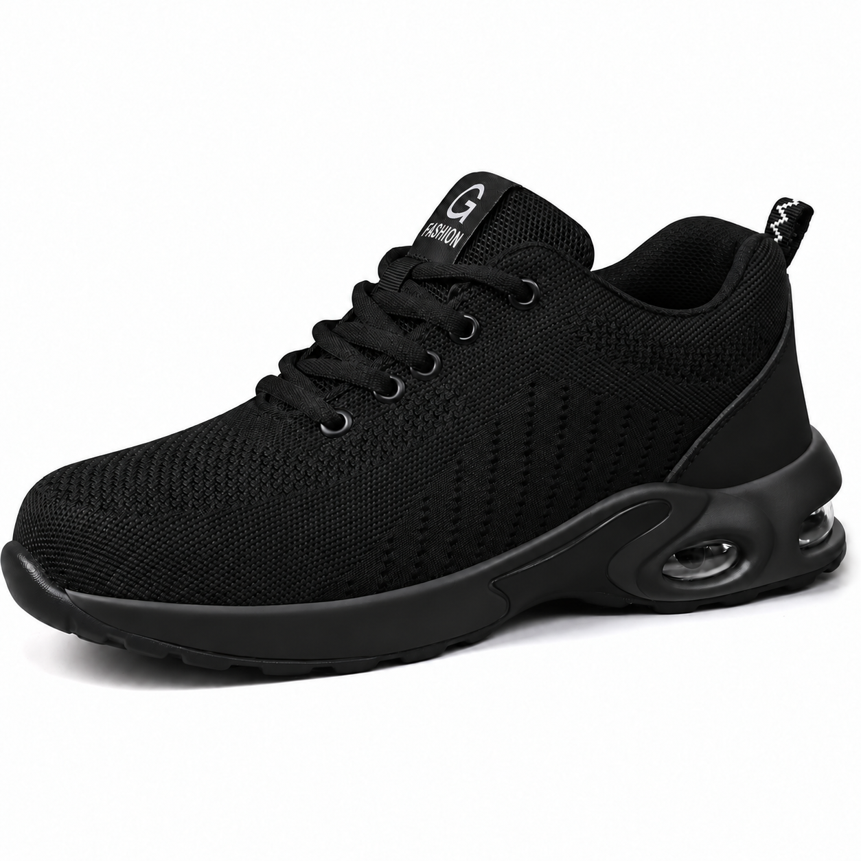thumbnail video image 2 of XQJ Work Shoes for Men Women Lightweight Steel Toe Shoes Slip Resistant Work Shoes Industrial Safety Sneakers, 2 of 8