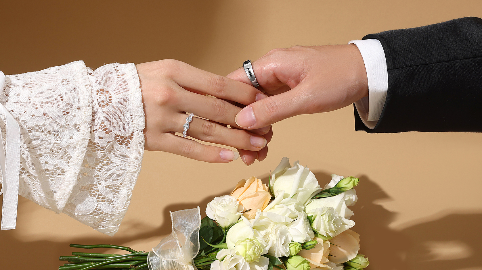 thumbnail video image 2 of Bestyle Created Diamond Engagement Rings for Women Pure 925 Sterling Silver Infinity Promise Wedding Band Birthday Valentine's Day Gifts Size 4-12, 2 of 10