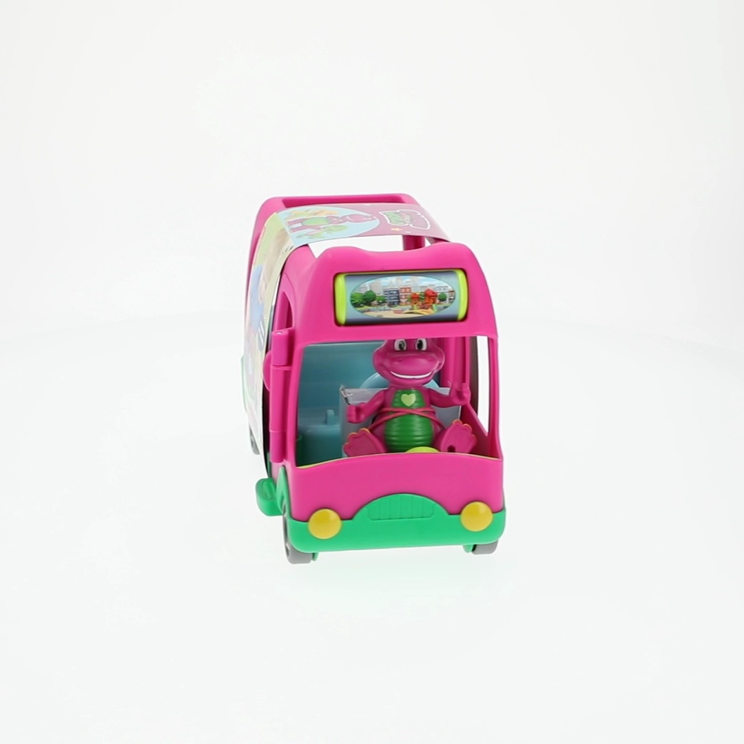 Fisher-Price Barney's World Adventure Bus Push-Along Toy & Barney