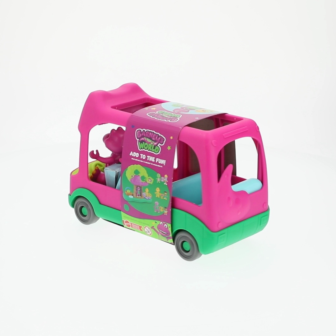 Fisher-Price Barney's World Adventure Bus Push-Along Toy & Barney