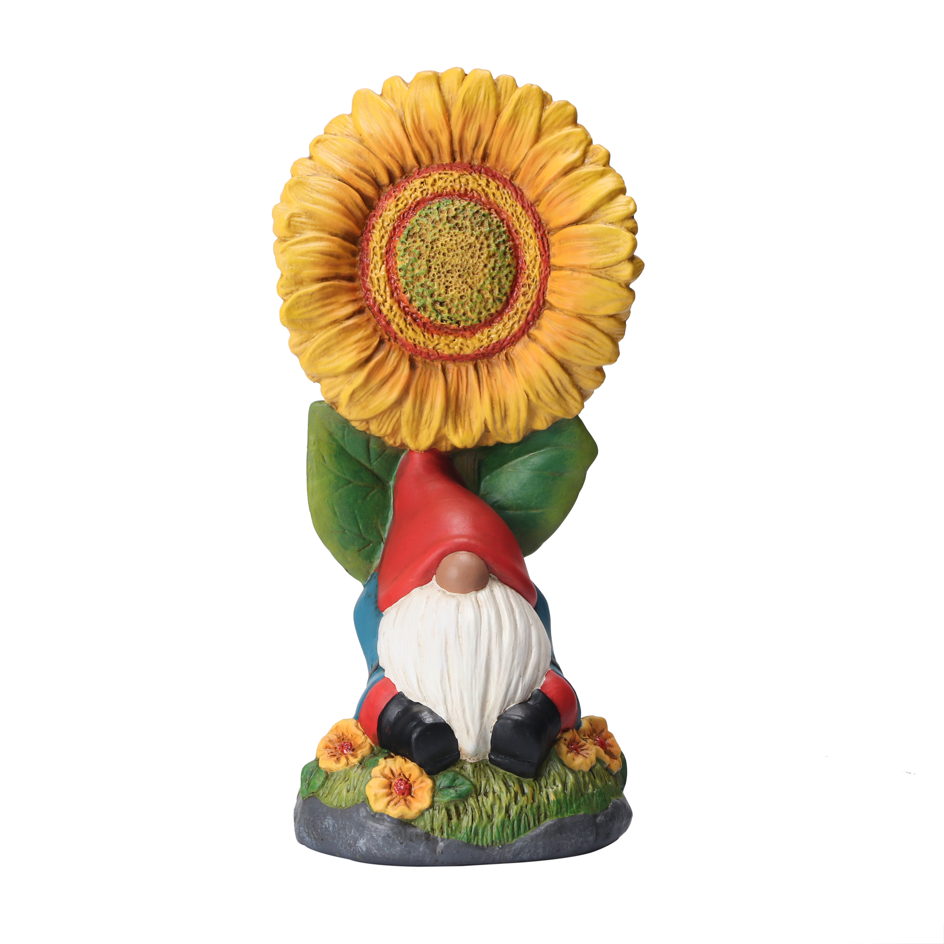 Mainstays Outdoor Sunflower Gnome Garden Statue, 6.25in L x 5in W