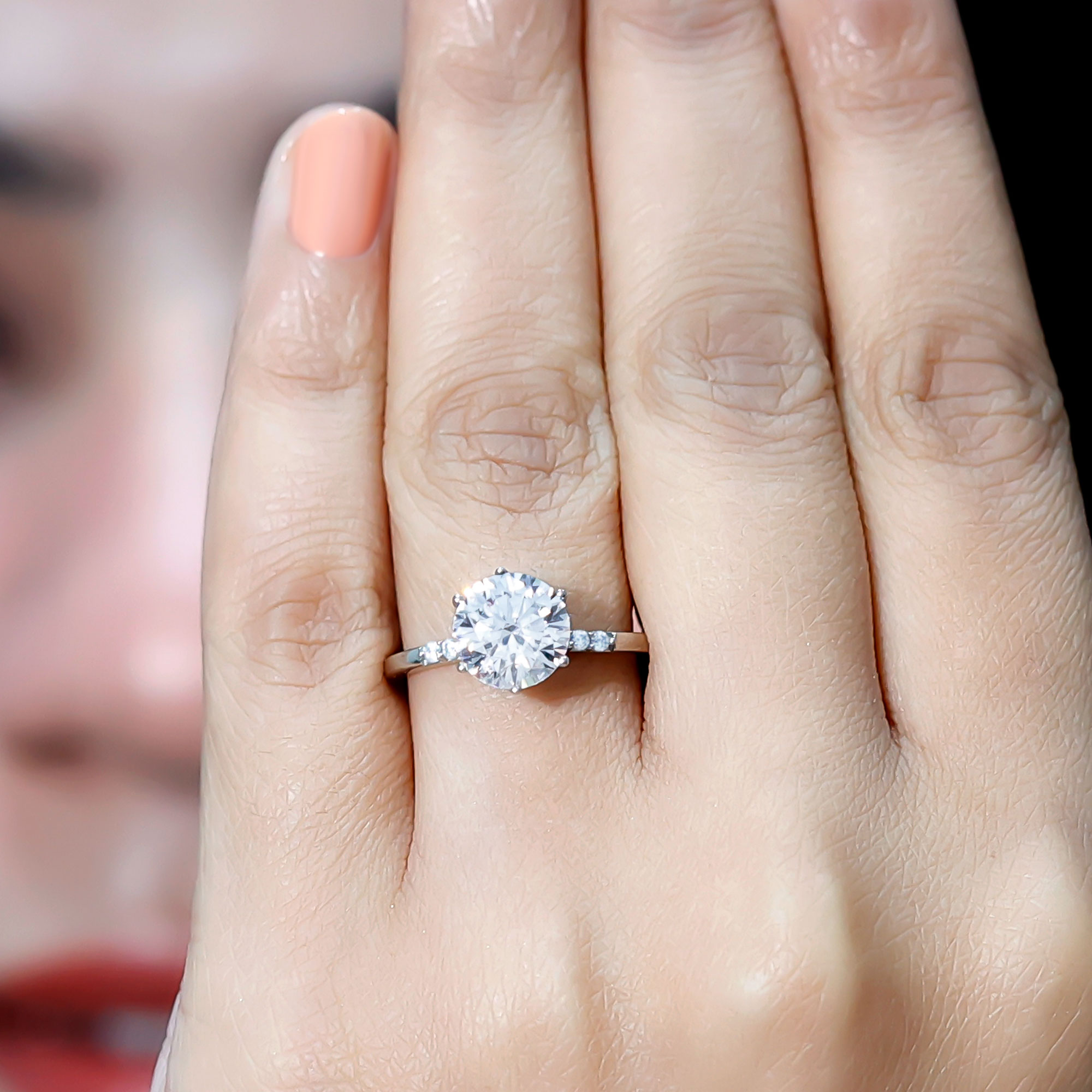 thumbnail video image 2 of Rosec Jewels Lab Created Diamond Engagement Ring 1 Ct - 6 mm Circle Ring - EF-VS Quality, 10K Yellow Gold, US 4.00, 2 of 8