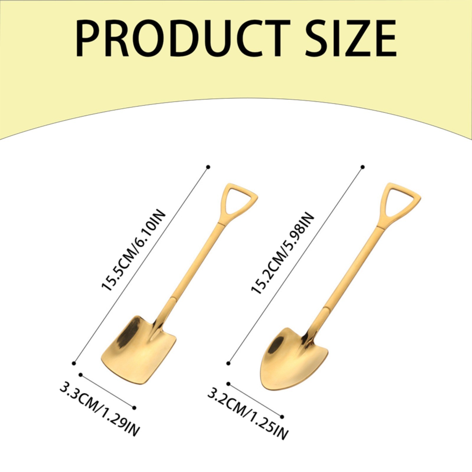 thumbnail video image 2 of Dinnerware Set,Creative Shovel Shaped Spoon Stainless Spoon Coffee Spoons Ice Spoon Perfect For Home And Kitchen, 2 of 10
