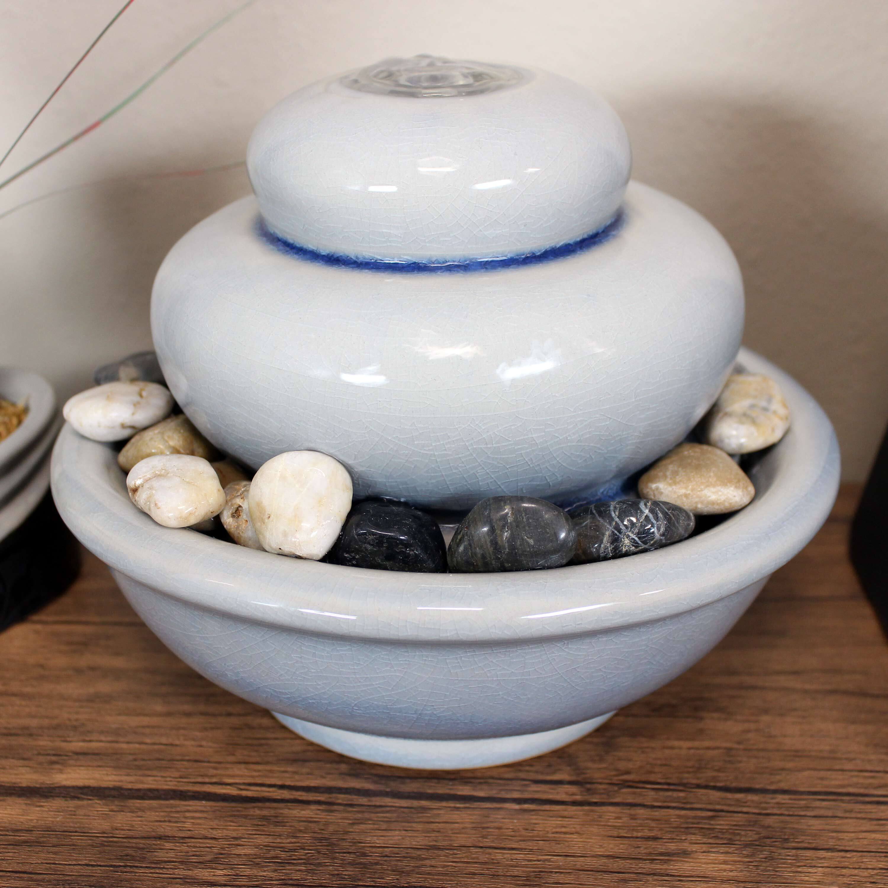 Sunnydaze Ceramic Outdoor Water Fountain - Dark | Ubuy