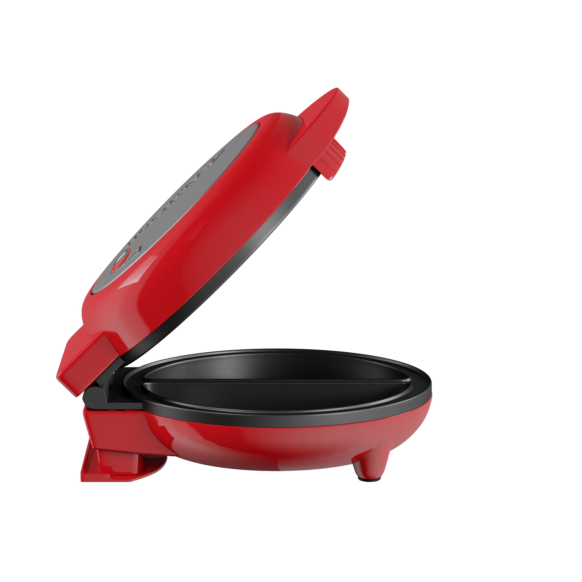 Holstein Housewares 2-Section Stainless Steel Omelet Maker, Red 760W