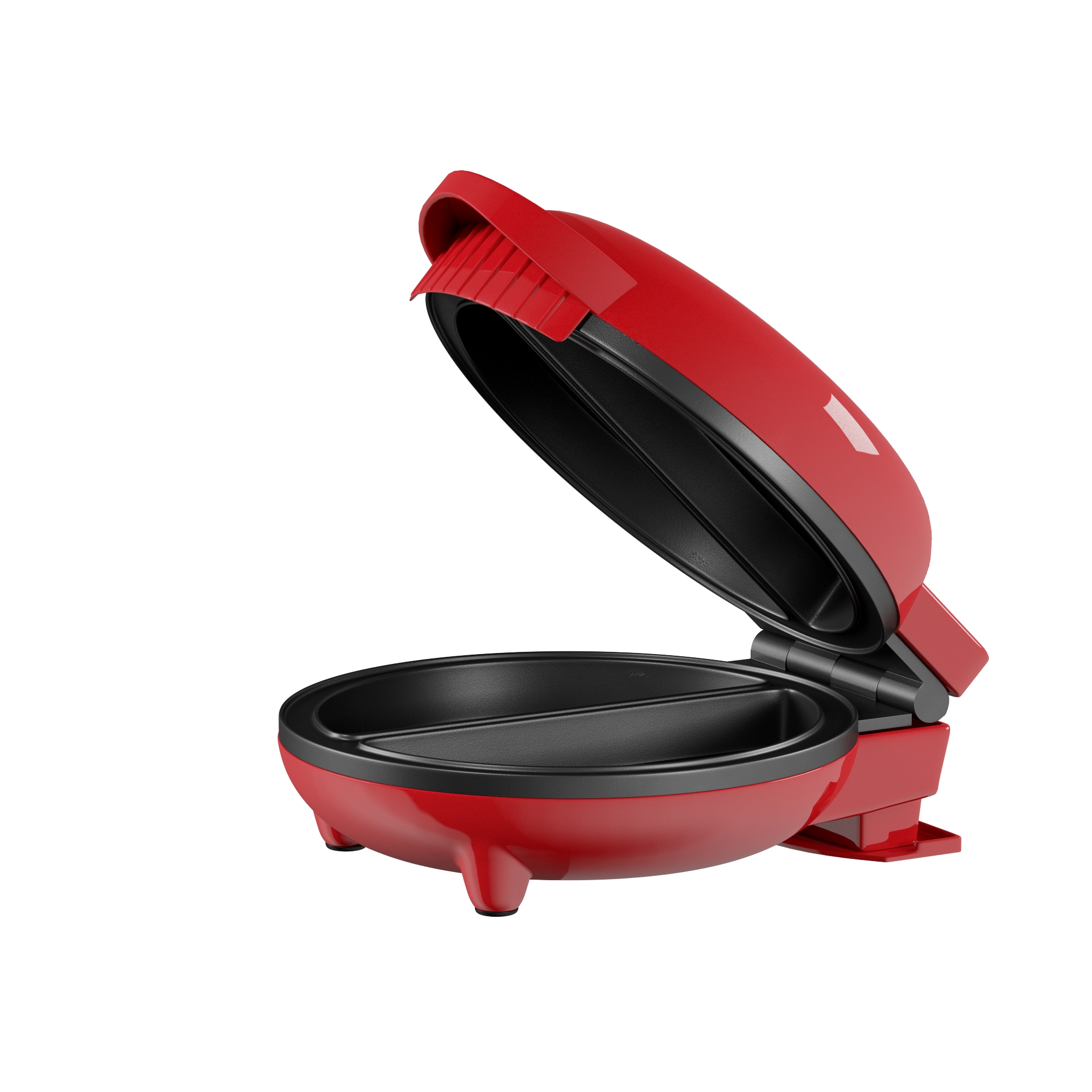 Holstein Housewares 2-Section Stainless Steel Omelet Maker, Red 760W