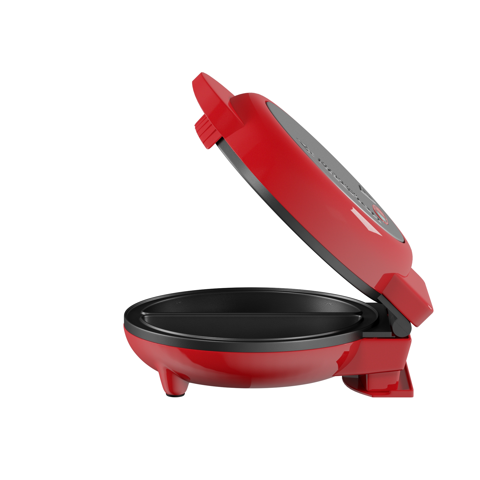 Holstein Housewares 2-Section Stainless Steel Omelet Maker, Red 760W
