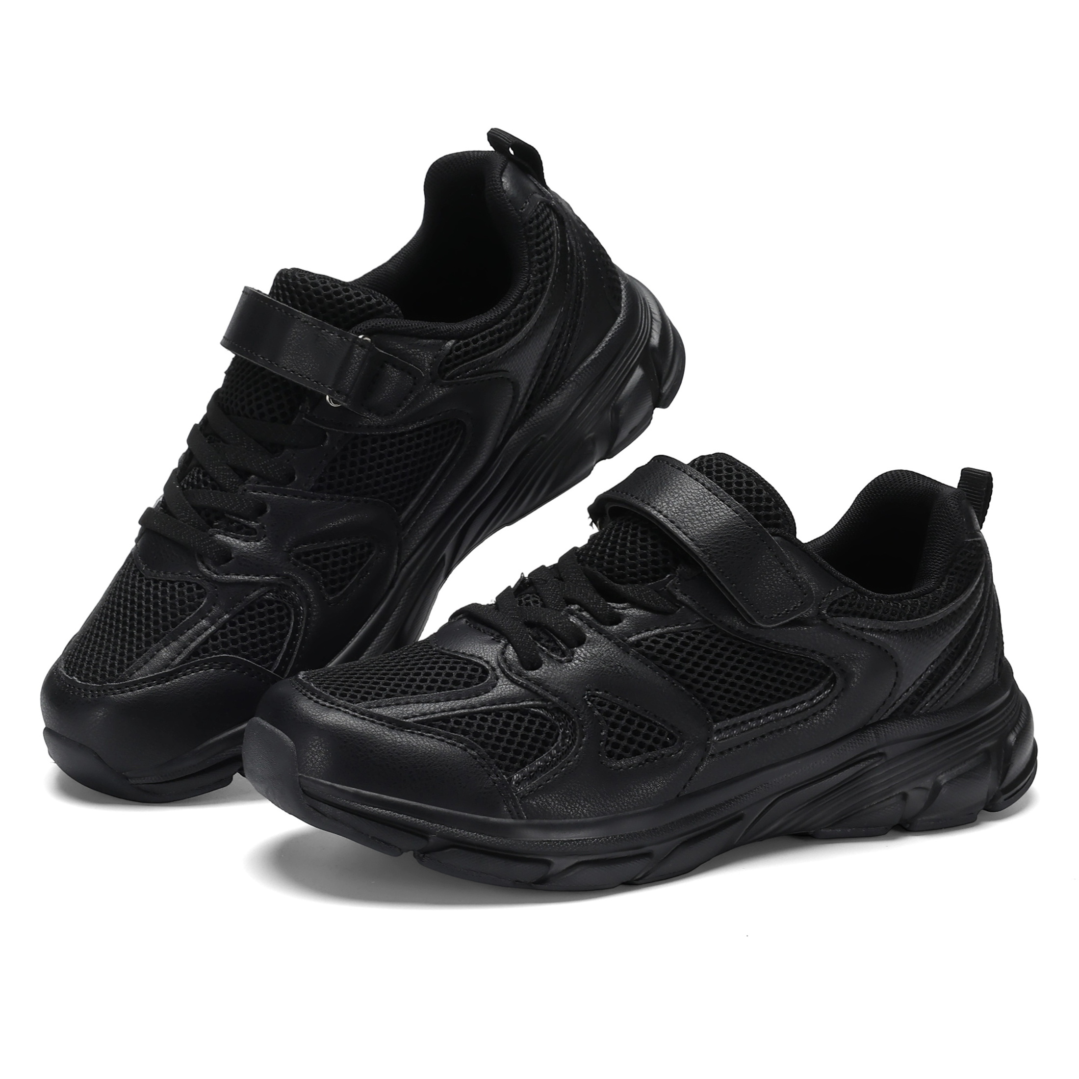 thumbnail video image 2 of FEFOE Kids Tennis Sneakers Boys Breathable Mesh Running Shoes Girls Lightweight Athletic Shoes, 2 of 8
