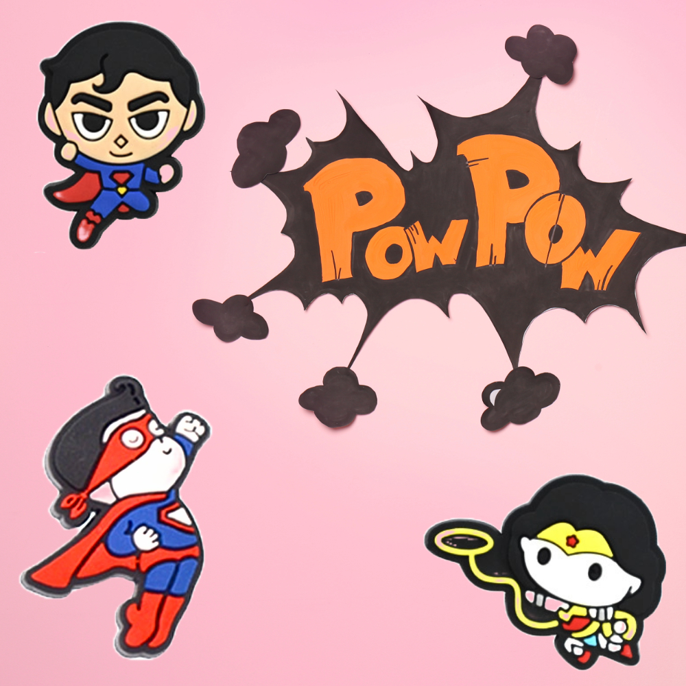 thumbnail video image 2 of IvaSky 30 PCS Superhero Shoe Charms for Kids Boys Girls Croc Charms Decoration, 2 of 7