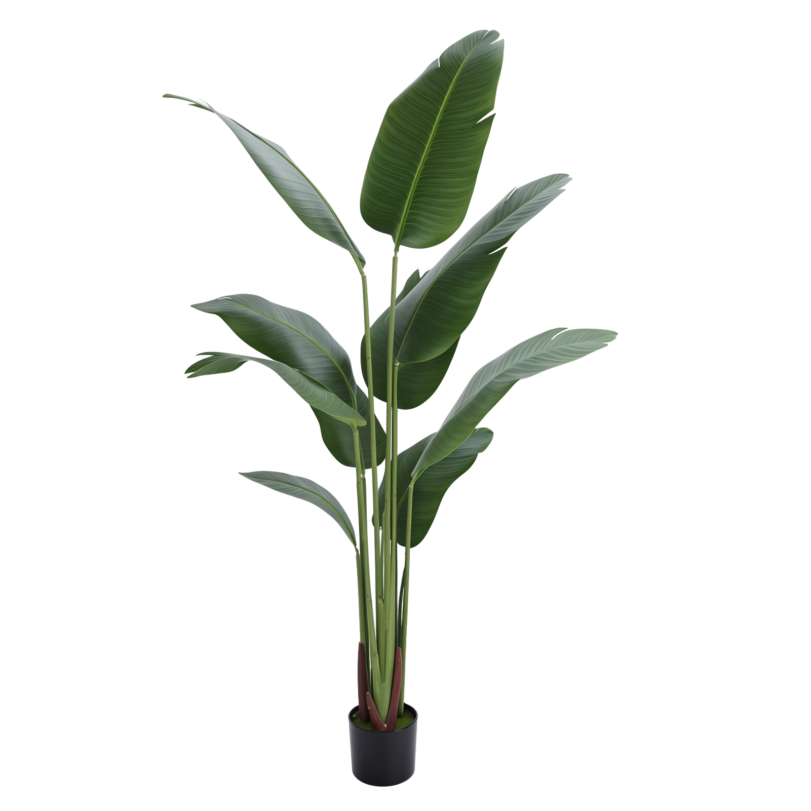 thumbnail video image 2 of Artificial Banana Tree 5.2FT,Home Decor Indoor Artificial Tree,Faux Tropical Banana Floor Plant with Pot,Tall Artificial Plants Indoor Office Living Room Decor, 2 of 8