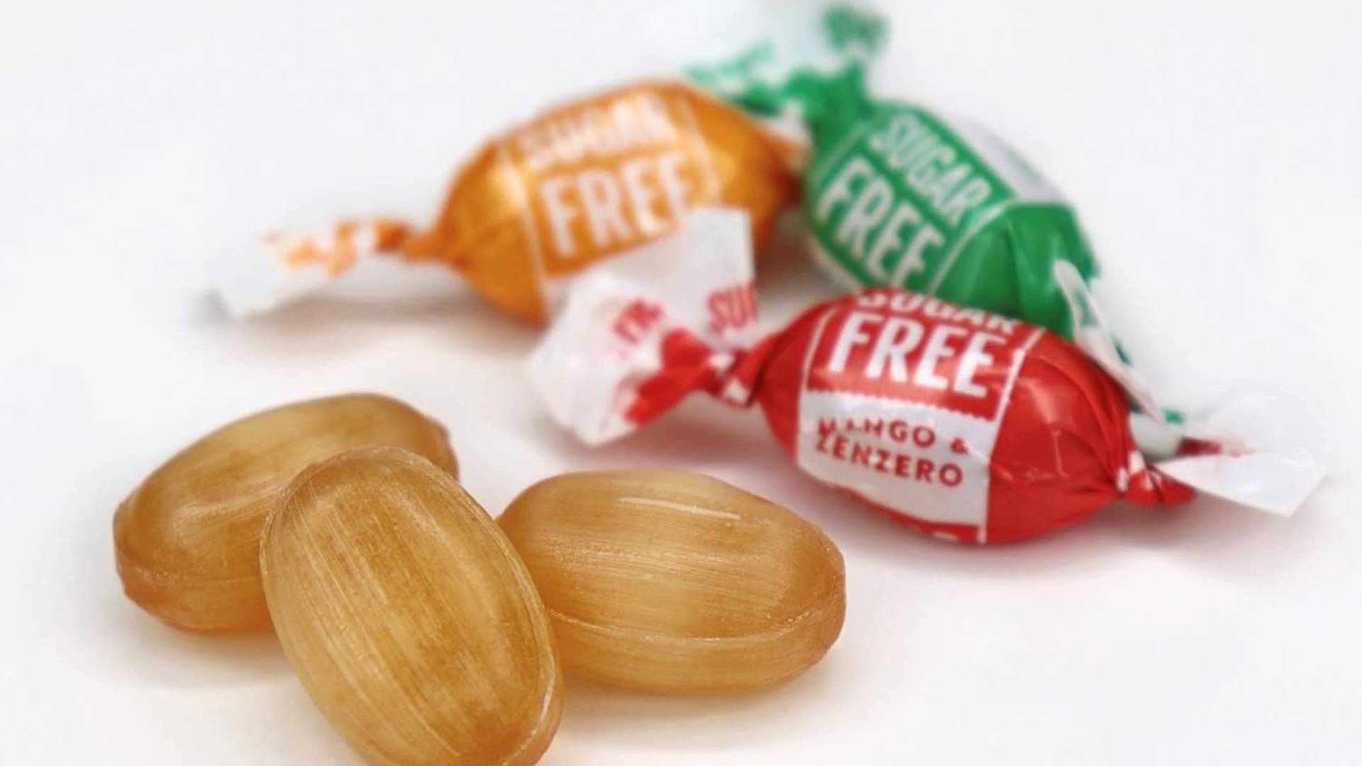 thumbnail video image 2 of Andy Anand 120 Pc Sugar-free Ginger Candy with great tasting 3 Flavors Orange, Mango & Lemon Made In Italy (7 Oz - 2 Pack), 2 of 8