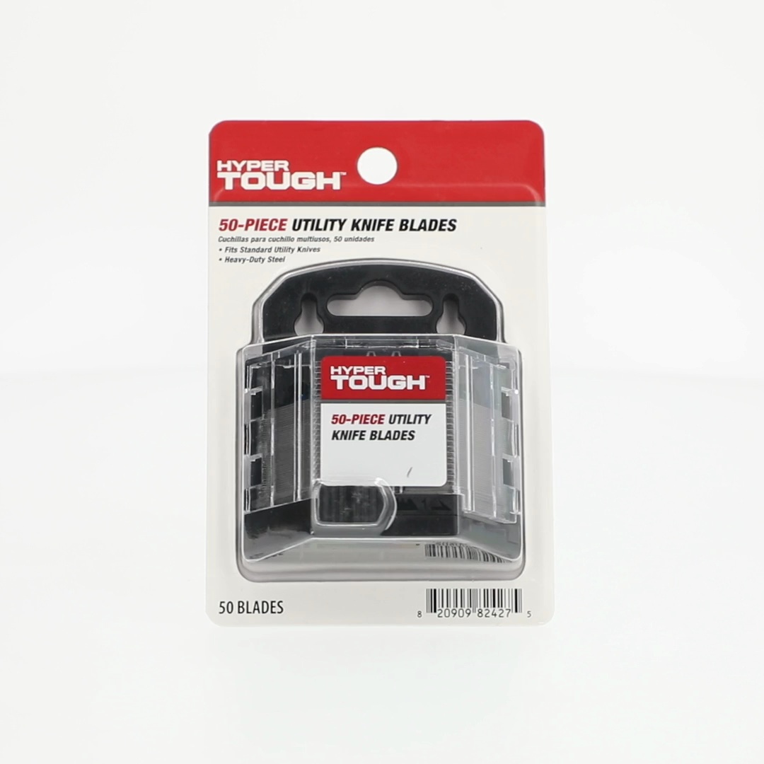 Hyper Tough 50-Piece Standard Utility Knife Blades with Blade